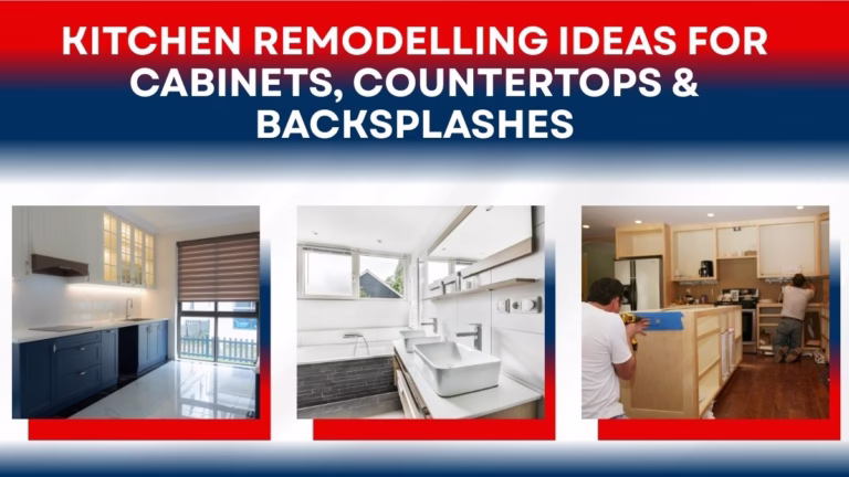 Kitchen remodeling ideas featuring modern cabinets, sleek countertops, and stylish backsplash designs in a contemporary home kitchen.